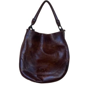 Frye Melissa Hobo Cognac Leather